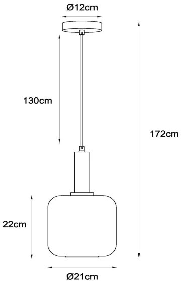 Lustră pe cablu Lucide 45405/01/30 ELOISE 1xE27/40W/230V negru