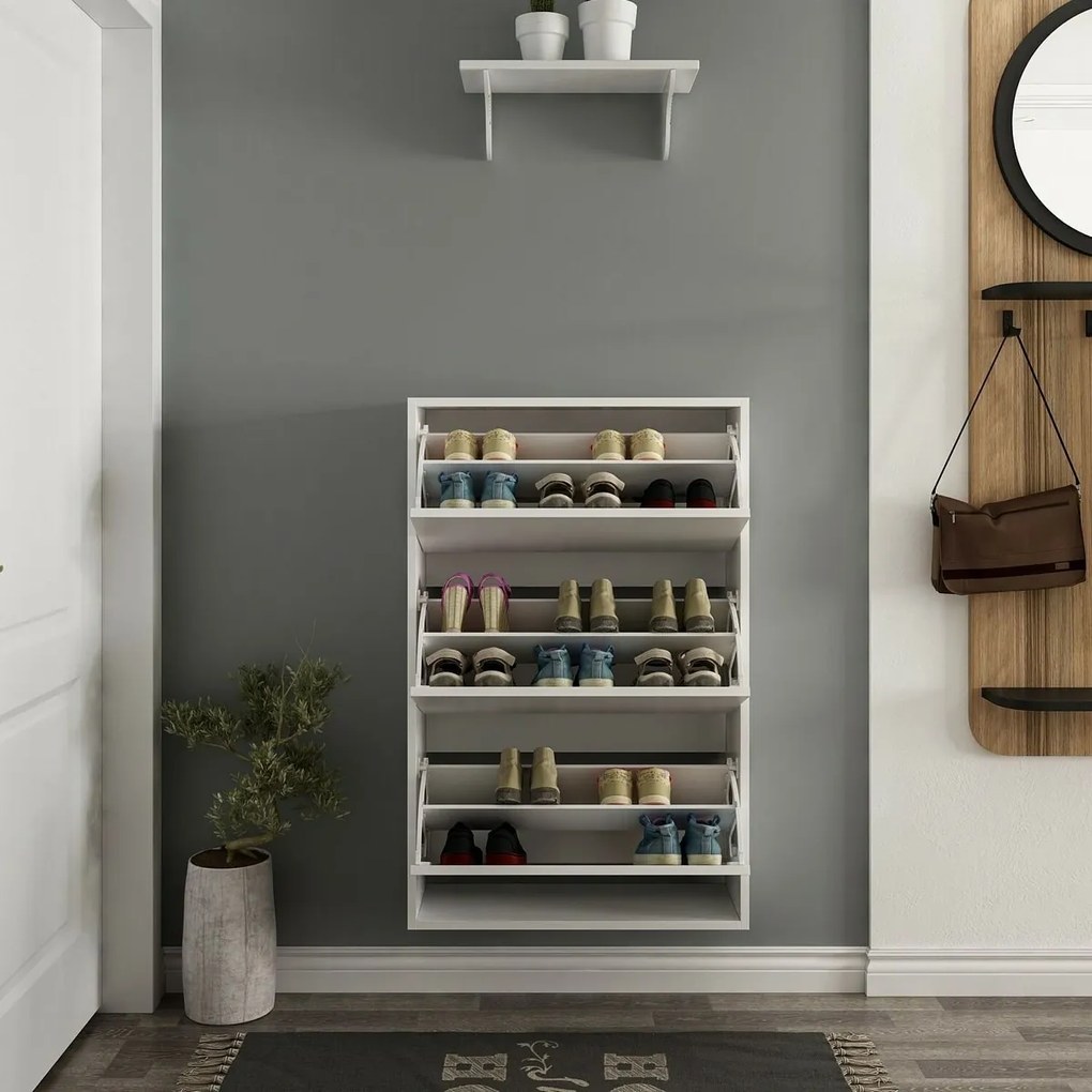 Dulap pentru pantofi Lupa White