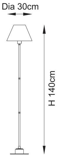 Endon 114785 - Lampă de podea LED reîncărcabilă, dimabilă BURLEY LED/1,5W/5V alamă/gri
