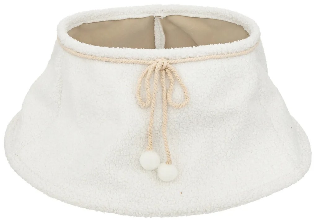 Fusta pentru brad de Craciun din plus alb, Ø 56 cm