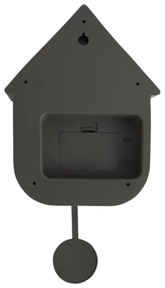 Ceas cu pendul pentru perete Karlsson Modern Cuckoo, 21,5 x 41,5 cm, verde