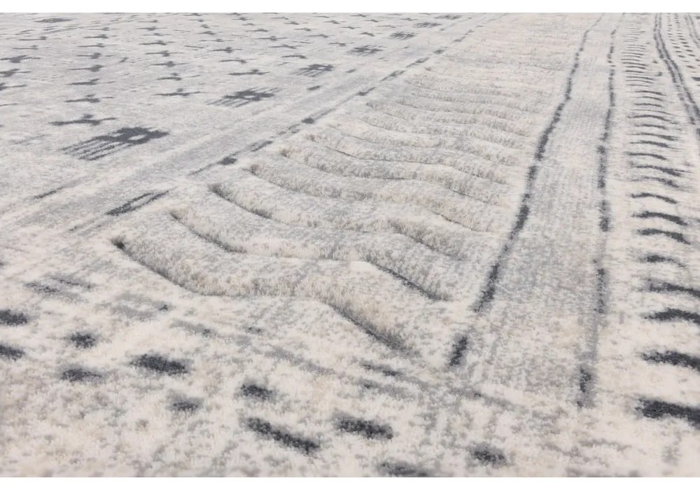 Covor alb din lână 170x240 cm Masi – Agnella