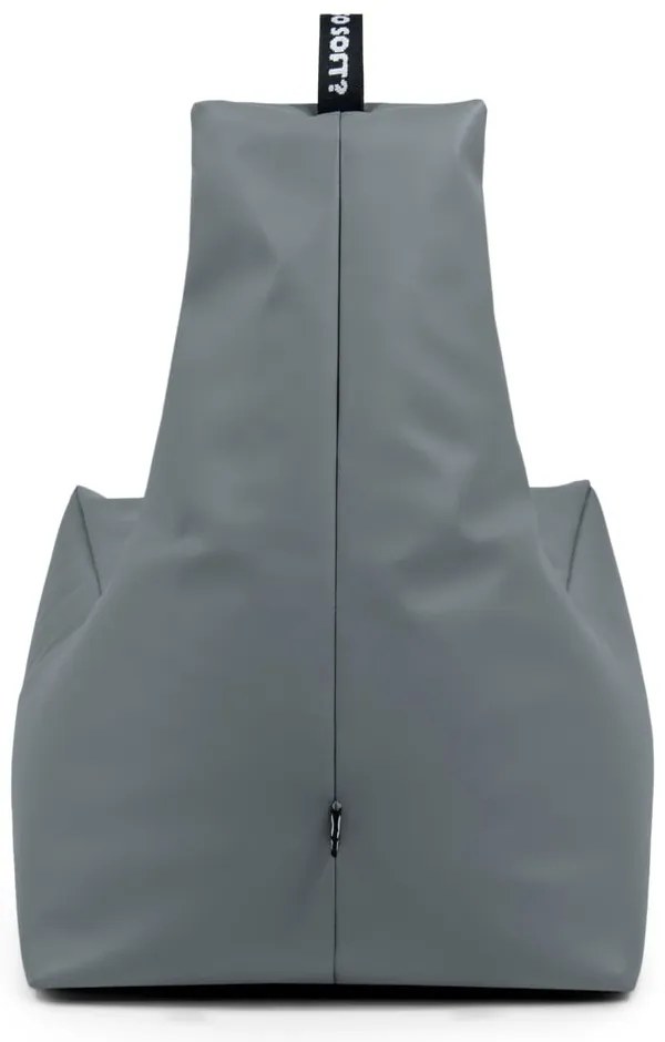 Fotoliu bean bag gri cu tapițerie din imitație de piele Icy XL – So Soft?