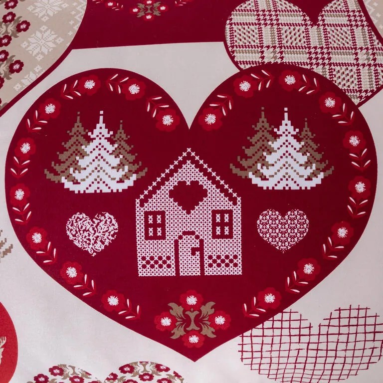 Lenjerie de pat din microfibră INIMĂ pat simplu