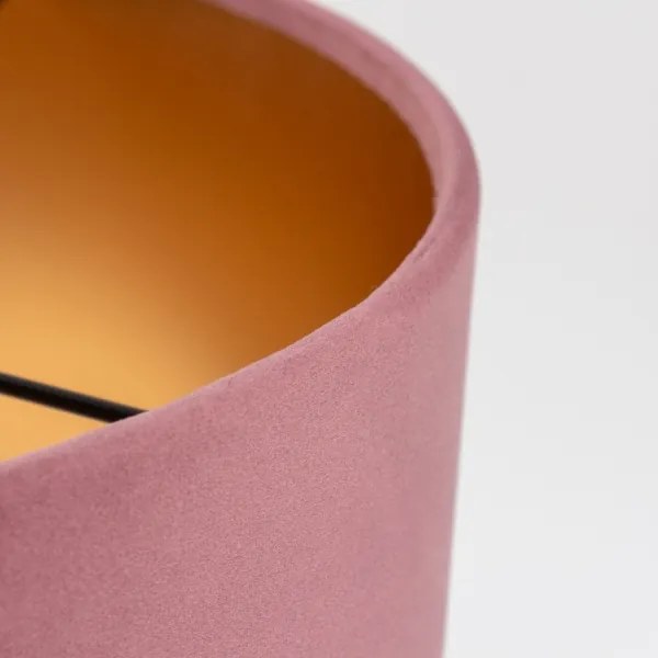Abajur de rezervă pentru candelabrul ZWIS, Ø 38 cm, roz/auriu