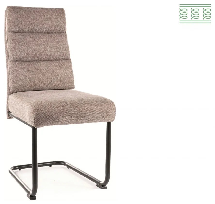 Scaun tapitat Berry Brego 34 bej