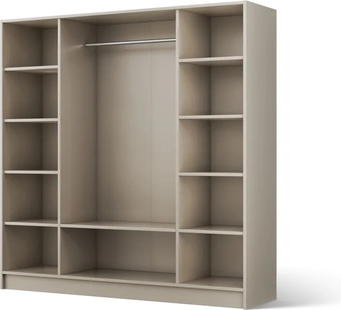 Dulap Palladio Hinged – 200x51x200 cm – Cașmir – Palladio 200 Hinged Dulap – Varianta 2
