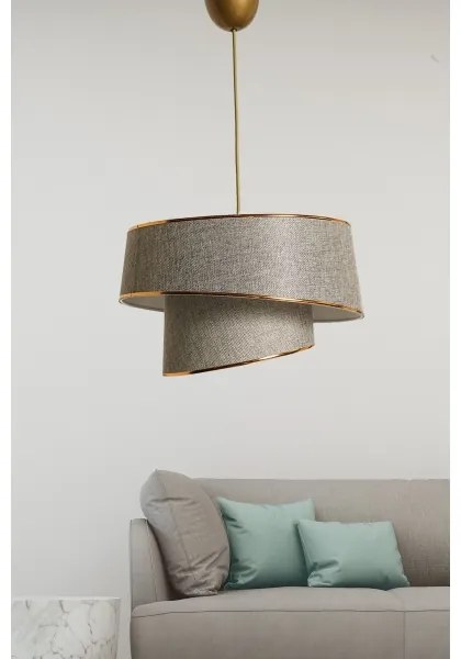 Lustră pe cablu BARETTE 1xE27/60W/230V gri