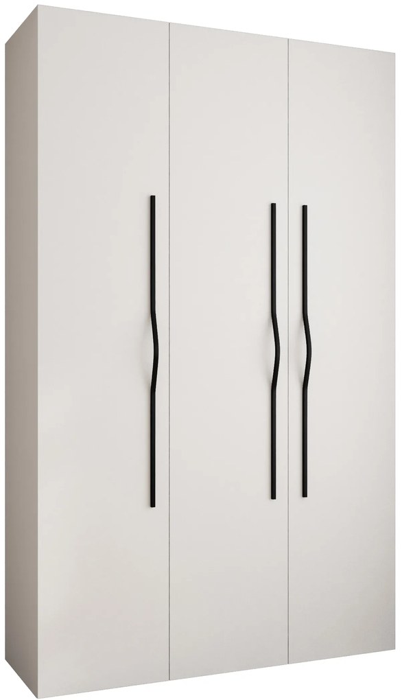 Dulap de haine 150 cm Carmela 50-2 (alb + Negru). 1126741