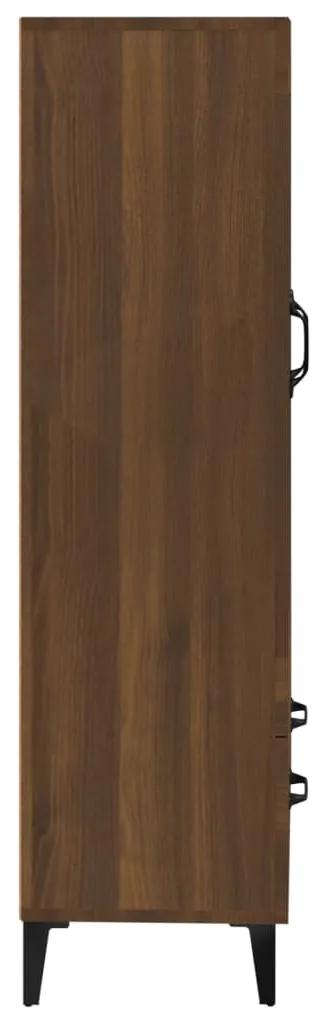 Dulap inalt, stejar maro, 70x31x115 cm, lemn compozit 1, Stejar brun