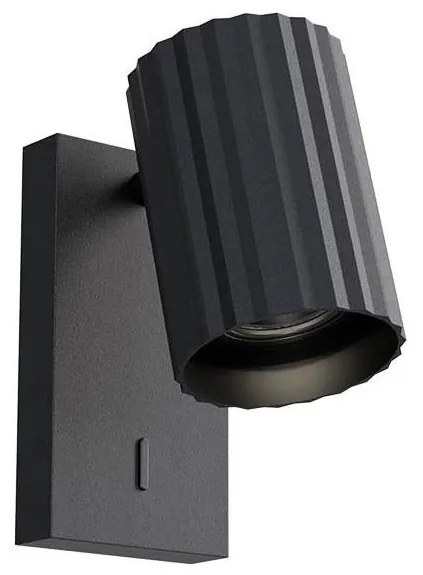 Redo 01-2549 - Aplică spot de perete DELPHI 1xGU10/7W/230V neagră