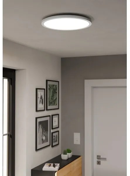 Plafonieră LED RGBW dimabilă de exterior Eglo 90142 ROVITO-Z 18,5W/230V d. 38,9cm IP44 alb