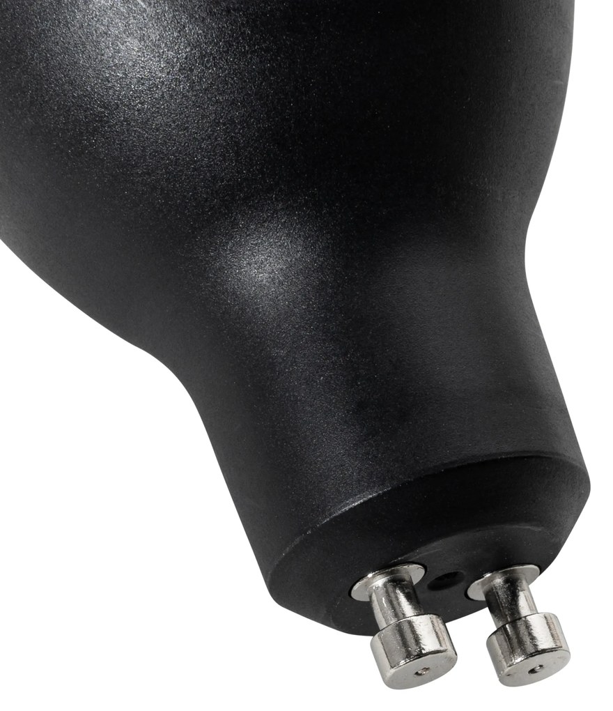 Set de 5 becuri LED GU10 negre, reglabile, 7W, 430 lm, 2700K