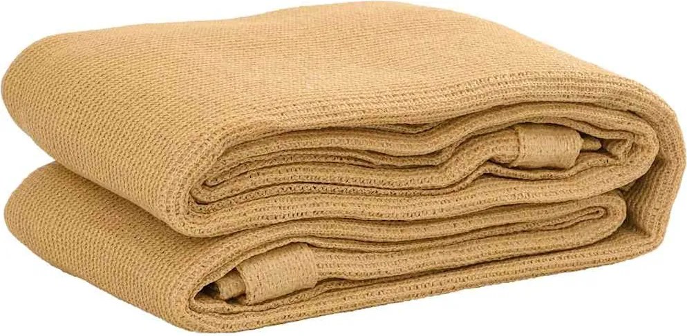 vidaXL Covor pentru cort, nisipiu, 250x200 cm, HDPE