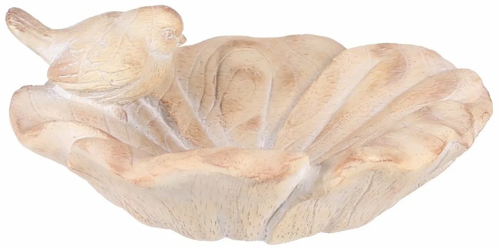 Adăpătoare pentru păsări cu flori și păsărel,ceramică MgO, 36 x 38 x 16 cm