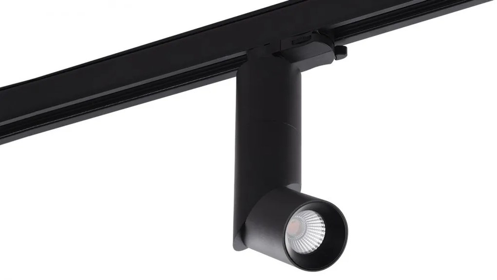 Spot LED directionabil pe sina SANTOS TRACK 3Line 12W negru