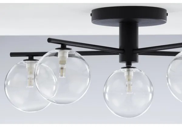 Lustră aplicată Jupiter 2046 PRATO 5xG9/10W/230V negru/transparent