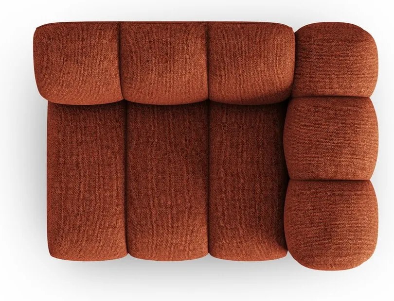 Modul pentru canapea cărămiziu (cu colț pe partea dreaptă) Lupine – Micadoni Home