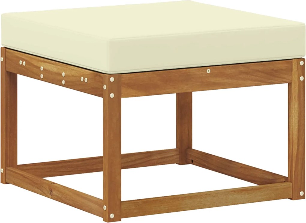 vidaXL Taburet pentru exterior Lemn Solid de Acacia natural