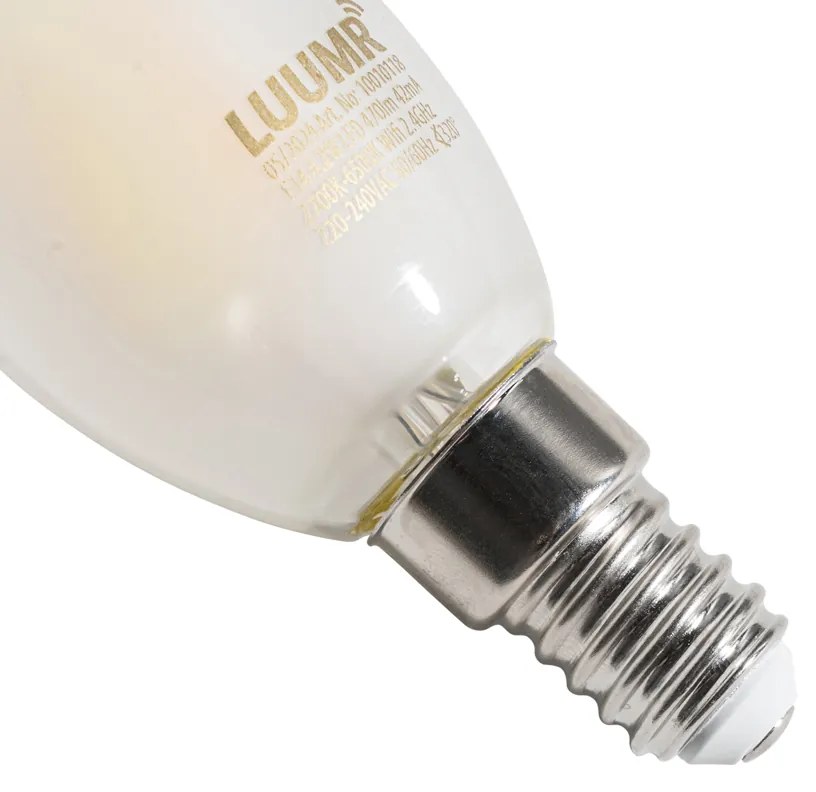Bec LED inteligent E14 C35 mat 4.2W 470lm 2700-6500K