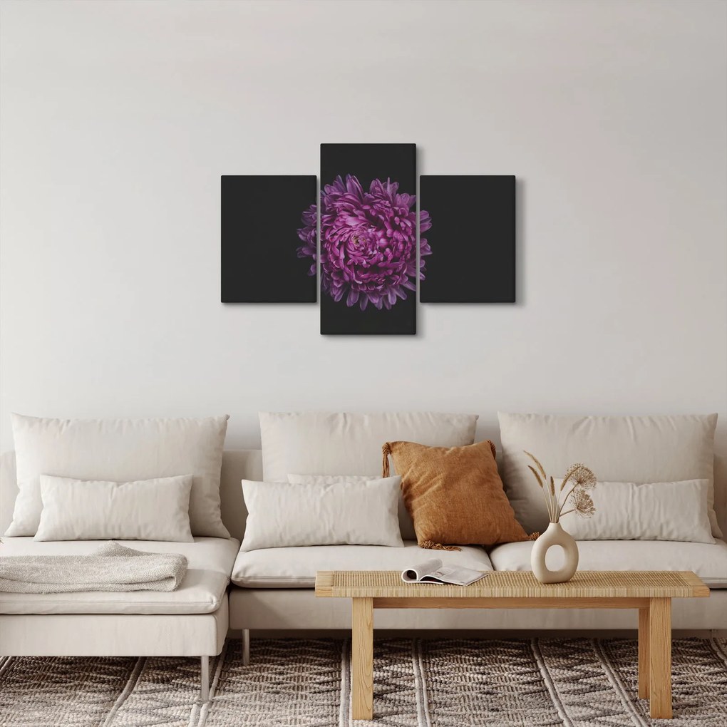 Tablou cu floare violetă (90x60 cm)