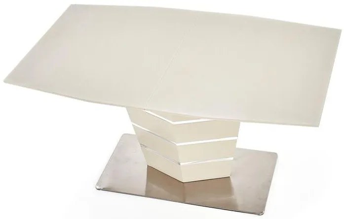 Masă de sufragerie extensibilă 140-180 cm Suena (alb + argintiu) (pentru 6 8 persoane). 1048600