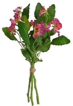 Buchet artificial Panseluță bordo, 37 cm