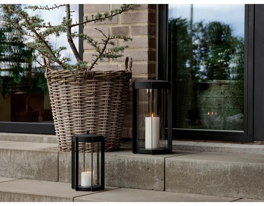 Felinar cu LED negru cu USB (înălțime 25 cm) Firefly – Zone