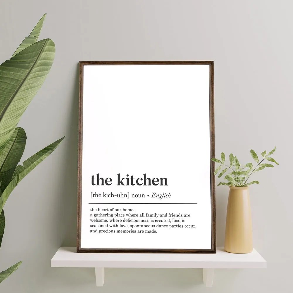 Poster cu ramă 50x70 cm Kitchen – Wallity