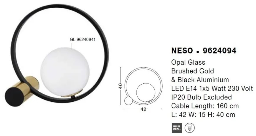 Veioza/Lampa de masa design modern NESO