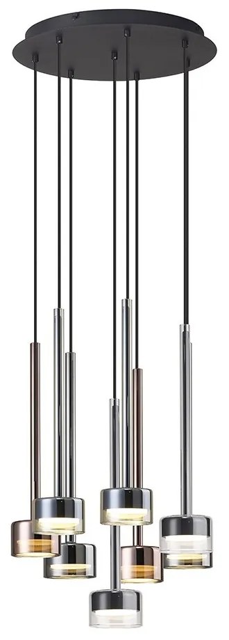 Lustra suspendata design modern TONIC 8L multicolor