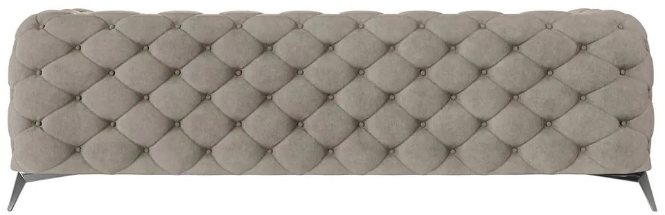 Canapea grej cu tapițerie din catifea 243 cm Chelsea – Ropez