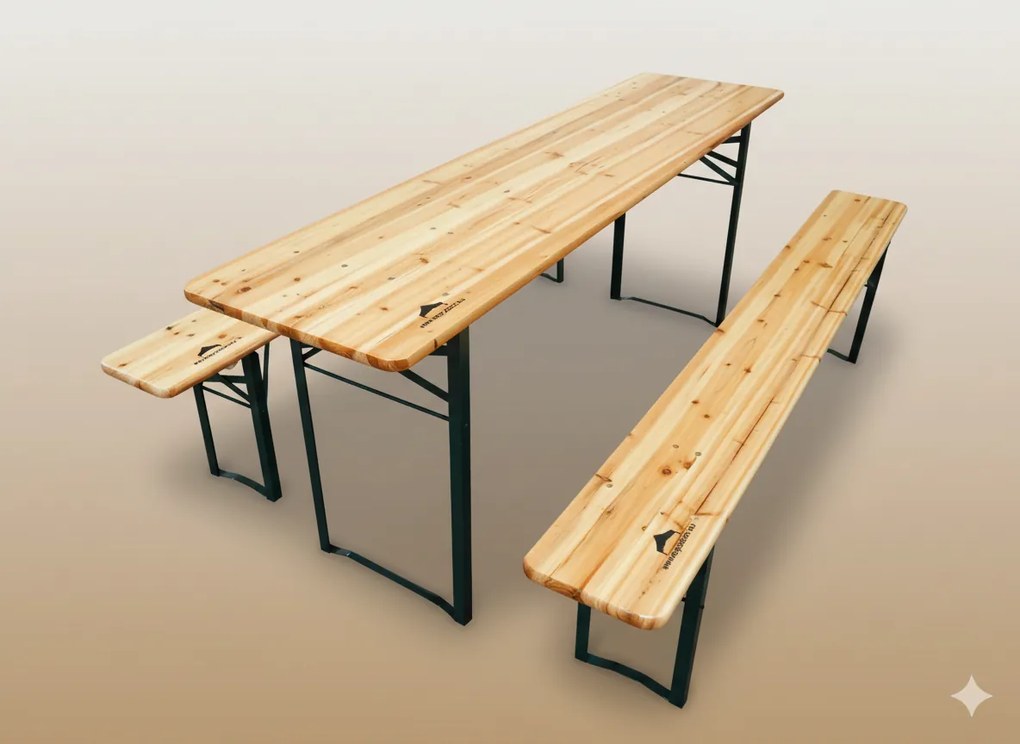 Set de bere din lemn – 220 cm, 50cm