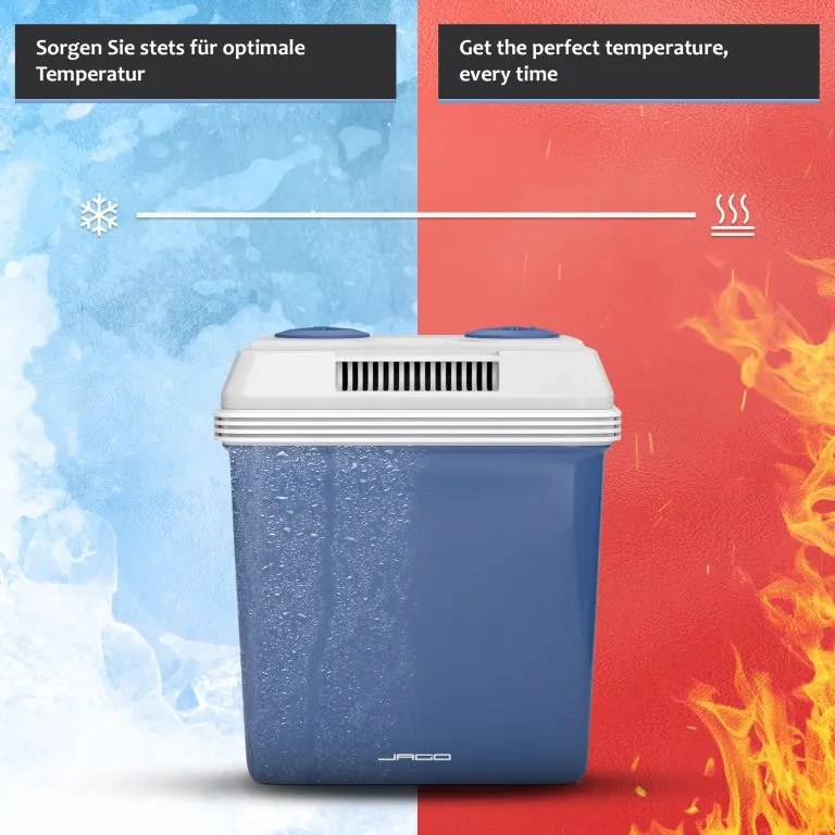 Jago Ladă frigorifică electrică 2 în 1, 25 l, albastru