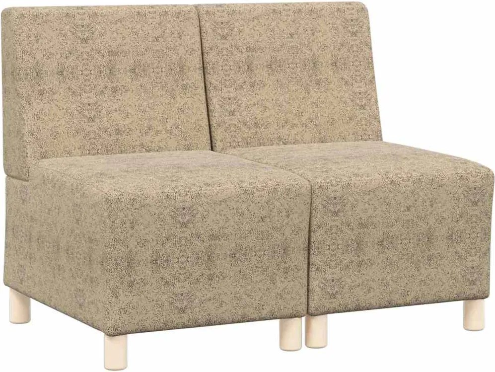 vidaXL Unitate Sofa Modulară Fără Brațe 2 pcs Gri deschis