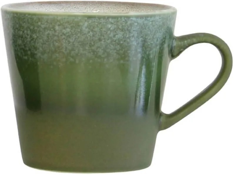 Cana din Ceramica 70's - Ceramica Verde Lungime( 12 cm) x latime( 9.5 cm) x Inaltime(8.5 cm)