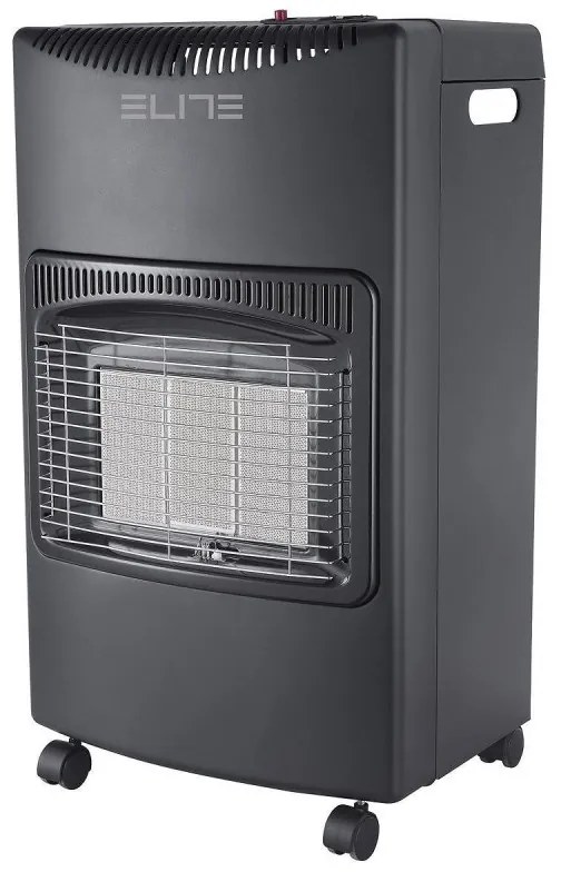 Soba pe gaz ELITE LGH-1400BL, 4,2 kW, 35 m², 3 kPa, Infrarosu, Aprindere piezoelectrică, Senzor ODS, Protectie la caderea/inclinarea/stingerea flacarii, Negru