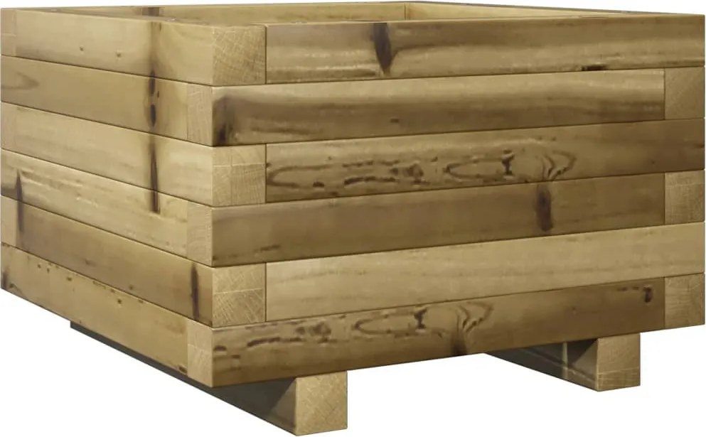 vidaXL Jardinieră de grădină, 40x40x26,5 cm, lemn de pin impregnat