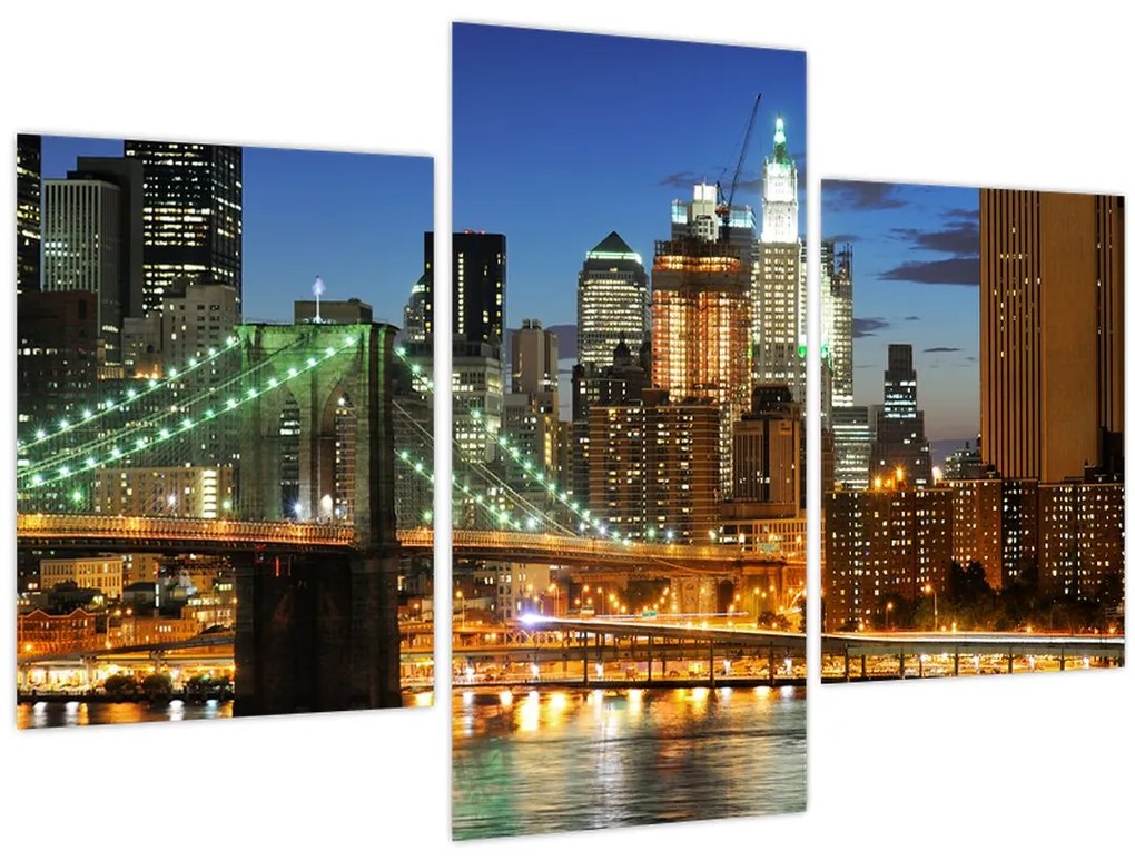 Tablou - Pod cu New York (90x60 cm)