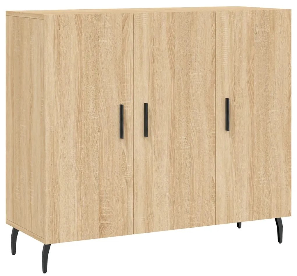 828127 vidaXL Servantă, stejar sonoma, 90x34x80 cm, lemn compozit