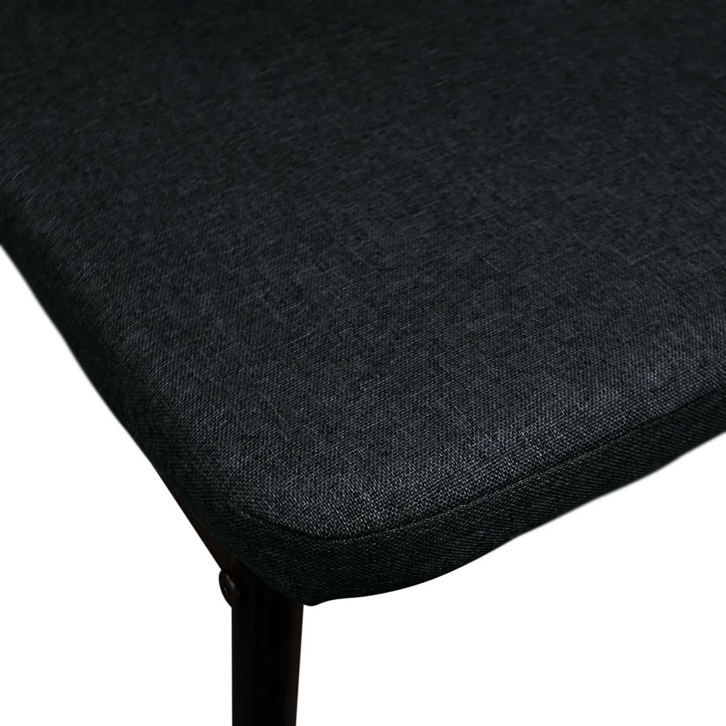 SET 6 Scaune Alto, tesatura ,structura metalica - NEGRU - STANDARD