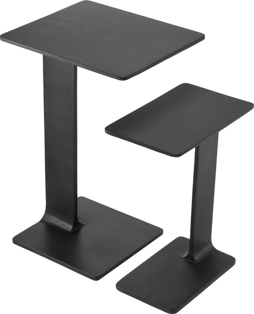 Set de 2 masute laterale design modern Smart, negru 114235 HZ