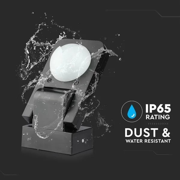 Senzor de mișcare cu infraroșu de exterior 360° 1000W/230V IP65 negru