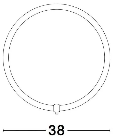 Aplica LED moderna design circular GIRDINO 38cm