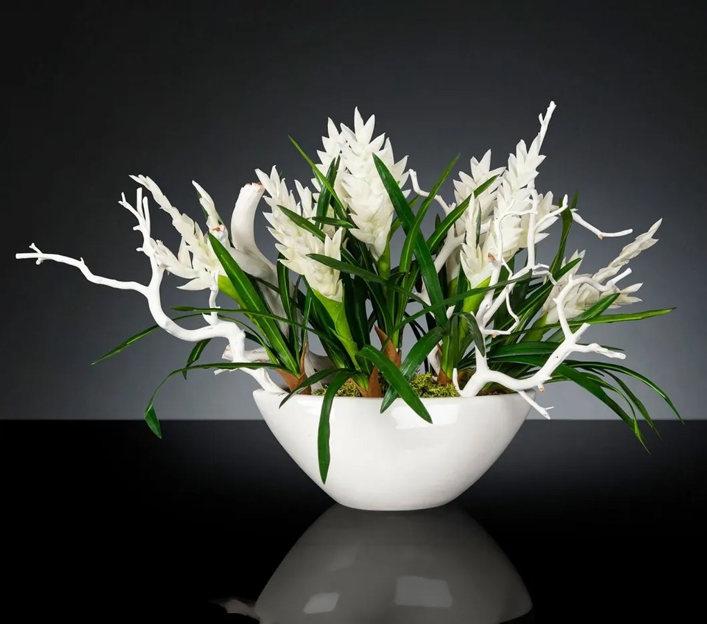 Aranjament floral mediu design LUX SHIP BROMELIA
