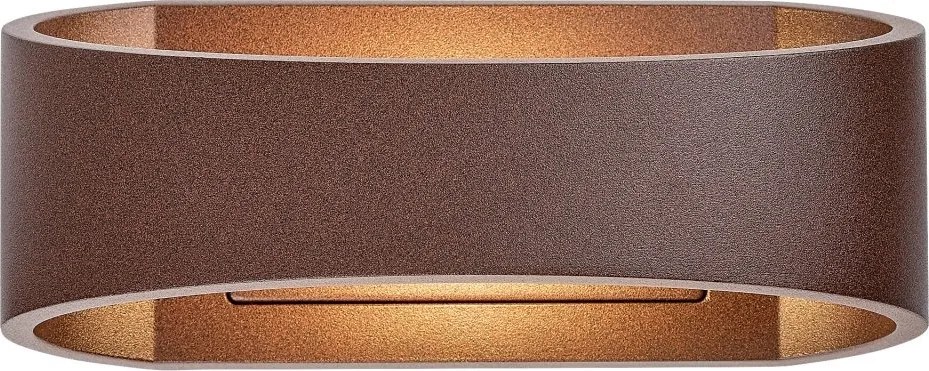 Aplica LED perete exterior IP54 Gerla maro