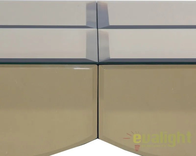 Consola art deco design lux placata cu sticla, Chaussy 23323 VH