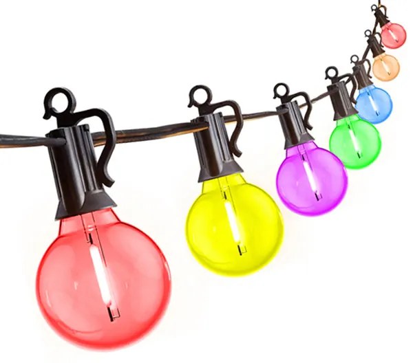 Lanț luminos colorat cu becuri LED - YARDBULBS