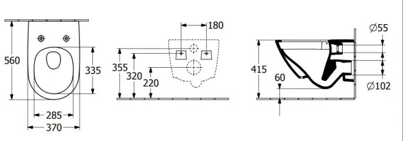 Villeroy & Boch SUBWAY 3.0 4670T0R1 - vas WC suspendat, ceramică, alb