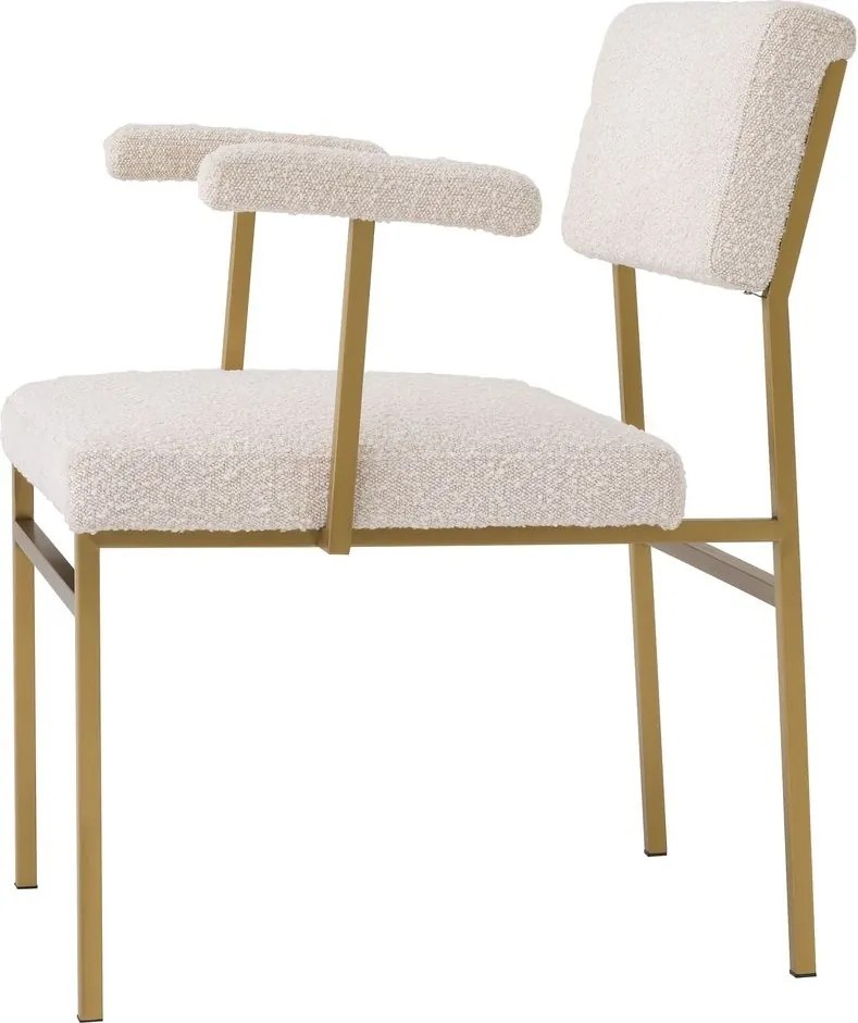 Scaun design LUX Dunmore boucle crem 114094 HZ